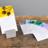 Tischkalender "farbig" aus handgeschöpftem Papier